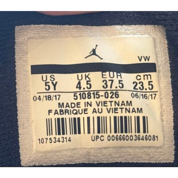 Size 5 - Air Jordan 12 Retro GS Deadly Pink Men's Shoes Ships Now - Picture 7 of 13